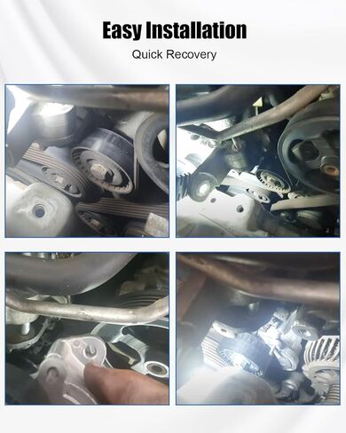 Belt Tensioner Assembly with Pulley Replace 1345A090 TS-510 128510 1345A095 APV3475 Fit for Mitsubishi Lancer 2013-2017 Outlander 2013-2020 Sport 2012-2021 RVR 2012-2017 in Saudi Arabia