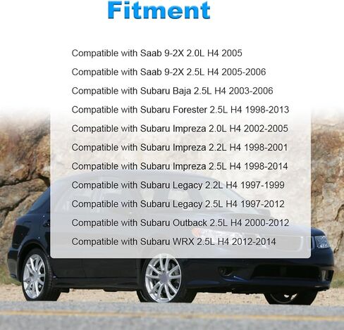 تجميع توتر حزام التوقيت مع البكرة المتوافقة مع سوبارو فورستر 1998-2013 ، Impreza 1998-2014 ، Outback 2000-2012 ، Legacy 1997-2012 ، SAAB 2005 استبدال لـ 13033AA000 13033AA042 in Saudi Arabia
