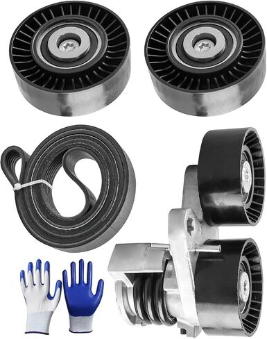 Drive Belt Tensioner Pulley Idler Assembly Kit Fit for BMW 1 Series M 135i/535i 335i/535i xDrive 335is 335xi 535xi 2007-2013, Replace 39114 36364 in Saudi Arabia