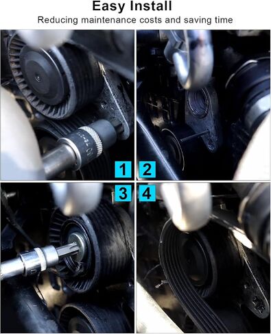 Drive Belt Tensioner Pulley Idler Assembly Kit Fit for BMW 1 Series M 135i/535i 335i/535i xDrive 335is 335xi 535xi 2007-2013, Replace 39114 36364 in Saudi Arabia