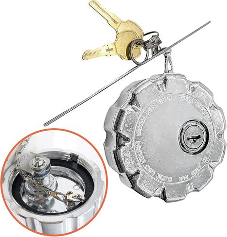 2pcs 20770691 3 ″ قفل قبعة الوقود ، غطاء خزان الوقود الشاحنات متوافق مع طرازات Volvo VN & VNL الشاحنات الثقيلة ، يحل محل # S-23949 20511590 Vol20770691 غطاء خزان الوقود (2PC) in Saudi Arabia