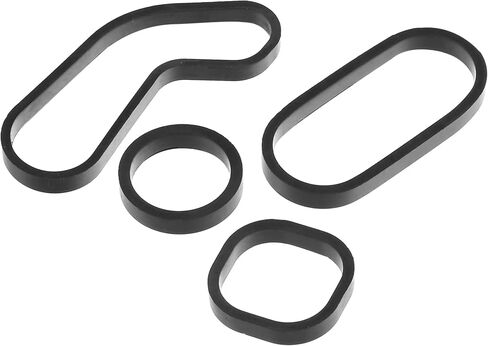No.11428643747 Oil Cooler Gasket for Mini Cooper 2007-2013 / Inner Engine Oil Filter Adapter Gasket/Durable Rubber / 1Set Black in Saudi Arabia