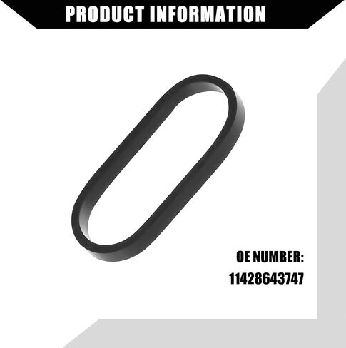 No.11428643747 Oil Cooler Gasket for Mini Cooper 2007-2013 / Inner Engine Oil Filter Adapter Gasket/Durable Rubber / 1Set Black in Saudi Arabia