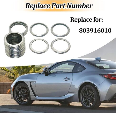 100pcs استنزاف النفط المكونات سحق غسالة متوافقة مع Subaru 2010-2024 استبدال لـ 803916010 in Saudi Arabia