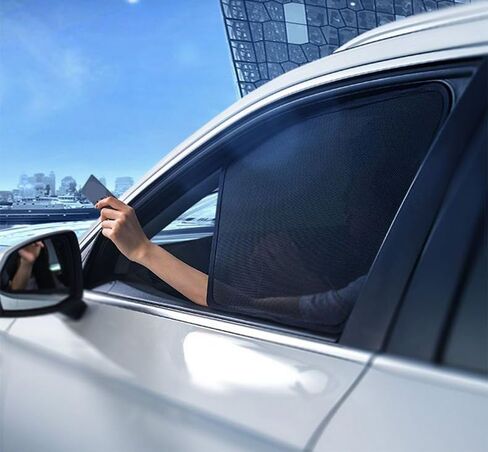 Car Side Window Sunshades for Mazda 3 2019-2024 Sedan,Magnetic Mesh Car Privacy Curtains Block UVR Keeps Cooler Interior Accessories in Saudi Arabia