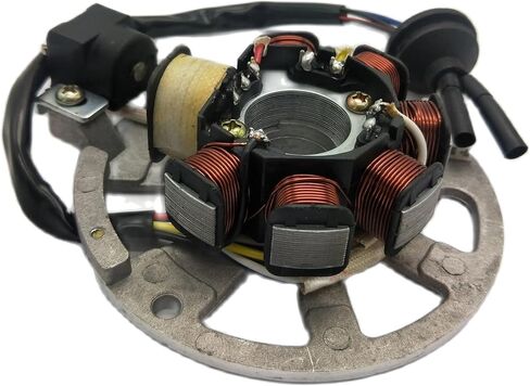 7 لفائف AC Magneto Stator لمجموعة 2 stroke jog50 لـ 50cc 2-Stroke 1PE40QMB محركات JOG 7 in Kuwait