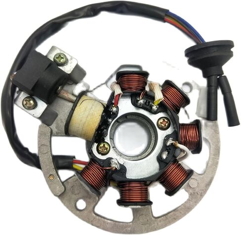 7 لفائف AC Magneto Stator لمجموعة 2 stroke jog50 لـ 50cc 2-Stroke 1PE40QMB محركات JOG 7 in Kuwait