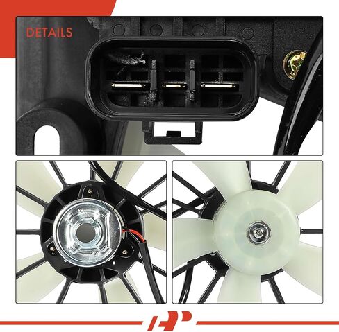 A-Premium Engine Radiator Cooling Fan Assembly Compatible with Select Toyota & Lexus Models - Camry 2007-2011, Avalon 2005-2012, Venza 2009-2016, ES350 2007-2012, 3.5L - # 16711AD020, 16711AD010 in Saudi Arabia