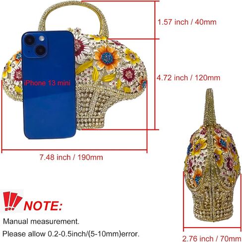 Fancy Vintage Flower Crystal Clutch Sunflower Basket Rhinestone Purse Women Evening Bag Party Cocktail Bag in Saudi Arabia