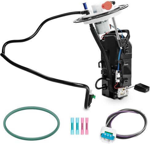 Electric Fuel Pump Assembly w/Level Sensor Compatible with 2004 2005 2006 2007 2008 Chevy Malibu, Pontiac G6, Saturn Aura (2.4L 3.5L 3.6L 3.9L), Replaces E3591M in Saudi Arabia