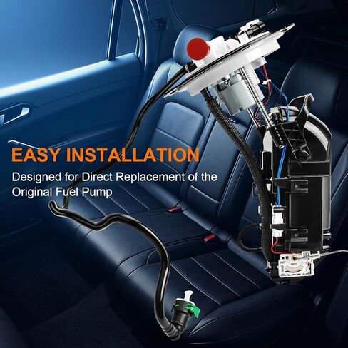 Electric Fuel Pump Assembly w/Level Sensor Compatible with 2004 2005 2006 2007 2008 Chevy Malibu, Pontiac G6, Saturn Aura (2.4L 3.5L 3.6L 3.9L), Replaces E3591M in Saudi Arabia