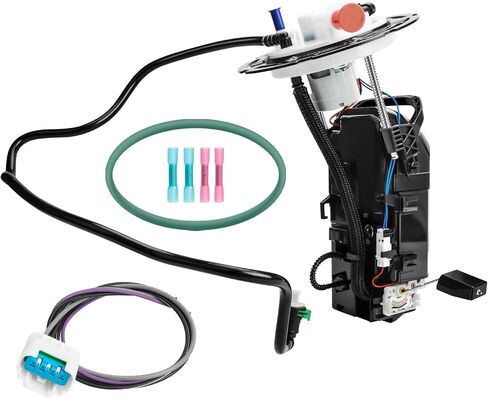 Electric Fuel Pump Assembly w/Level Sensor Compatible with 2004 2005 2006 2007 2008 Chevy Malibu, Pontiac G6, Saturn Aura (2.4L 3.5L 3.6L 3.9L), Replaces E3591M in Saudi Arabia
