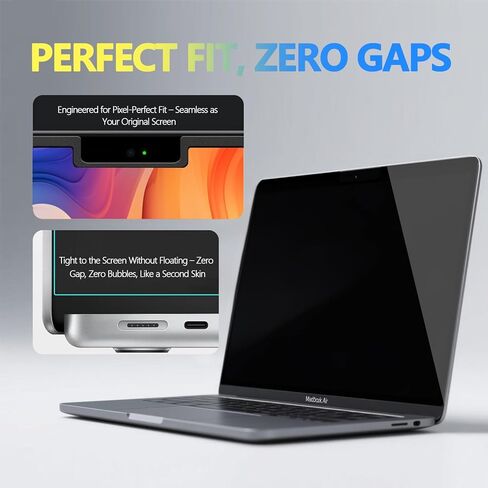 Magnetic Privacy Screen Protector for MacBook Air 13.6" & 2022-2025 (M2/M3/M4) | Removable Anti-Spy Filter & Anti-Glare Shield | Blue Light Blocking [Compatible with A2681/A3133/A3240] in Kuwait