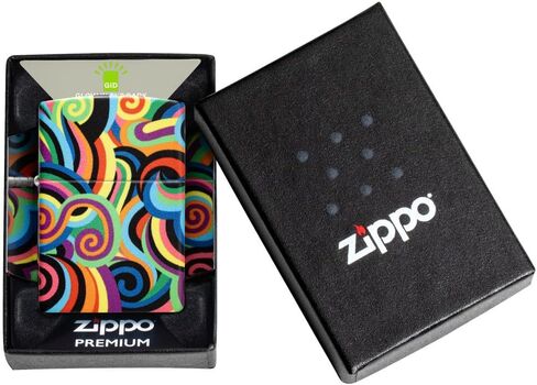 Zippo Slim® Laser Pattern Design High Polish Chrome Pocket Lighter in Saudi Arabia