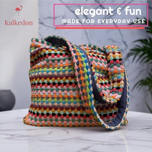 Large Boho Beach Tote Bag Handwoven Turkish Cotton Multicolor Summer Shoulder Bag Made for Travel Fits Towels Swimsuits Lightweight Machine Washable Eco Friendly in Saudi Arabia