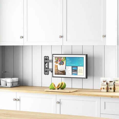 PUTORSEN Echo Show 15 حامل دوار وإمالة، دوران شاشة 360 درجة، عرض Echo Show 15 قابل للتعديل، يحمل ما يصل إلى 5.5 رطل، أسود in Kuwait