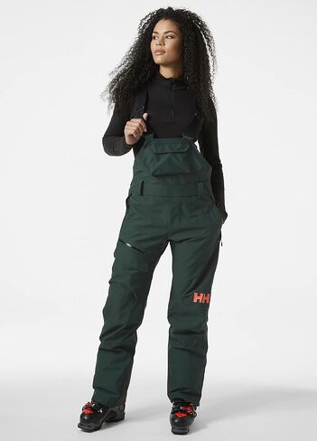 Helly -Hansen Powderqueen Bib Pant - Pant الثلج للسيدات للتزلج ، مقاوم للماء ، معدات شتوية معزولة in Kuwait