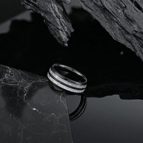 Tungsten Rings for Men Stainless Steels Black Engagement Ring Classic Mens Wedding Ring in Saudi Arabia