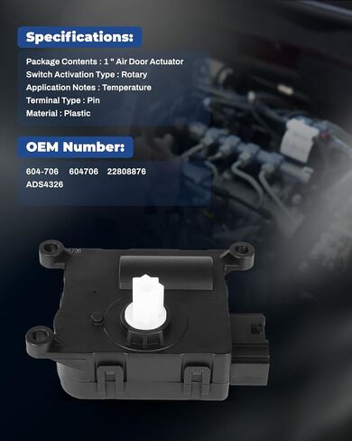 يحل مشغل الباب لوجونتيك مزيج محلول 604-706 HVAC ALENT ABORT FOR مع كاديلاك من أجل ESCALADE 15-18 ، ل CADILLAC لـ ESCALADE ESV 15-18 ، لتشيفي من أجل سيلفرادو 1500 14-18 22808876 ADS4326 in Saudi Arabia