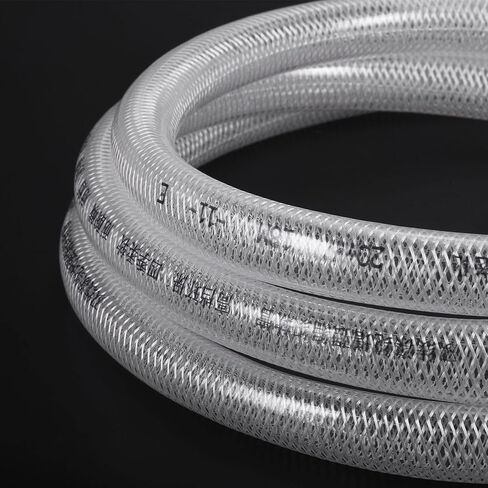 PATIKIL 3/8" ID x 10 Ft Braided PVC Tubing, Clear Flexible High Pressure Reinforced Plastic Vinyl Tube Hose in Saudi Arabia