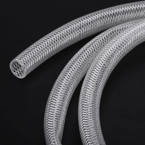 PATIKIL 3/8" ID x 10 Ft Braided PVC Tubing, Clear Flexible High Pressure Reinforced Plastic Vinyl Tube Hose in Saudi Arabia