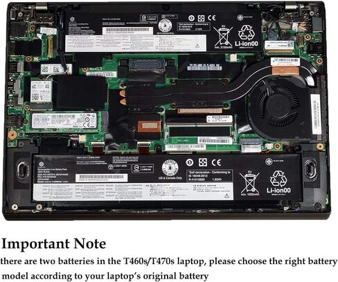 00UR891 SB10L84122 Laptop Battery Replacement for Lenovo ThinkPad T570 T580 P51s P52s Series Notebook 00UR892 SB10L84123 00UR890 01AV493 SB10L84121 15.28V 32Wh 2095mAh in Saudi Arabia