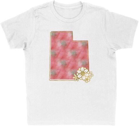 Watercolor Utah Kids T-Shirt Youth in Saudi Arabia