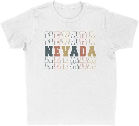 Stacked Nevada Kids T-Shirt Youth in Saudi Arabia