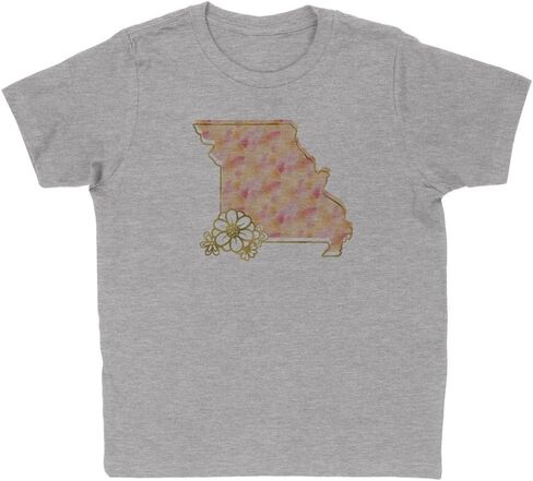 Watercolor Missouri Kids T-Shirt Youth in Saudi Arabia