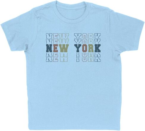 Stacked New York Kids T-Shirt Youth in Saudi Arabia