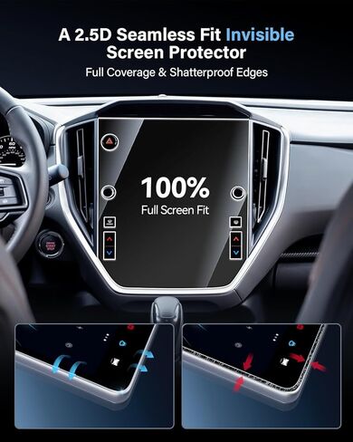 12" Car Screen Protector for 2019-2024 Dodge Ram 1500 2500 3500 TRX Rebel Laramie Limited Uconnect Accessories Trucks Pickup GPS Navigation Touchscreen 9H Hardness Tempered Glass - HD Clear in Kuwait