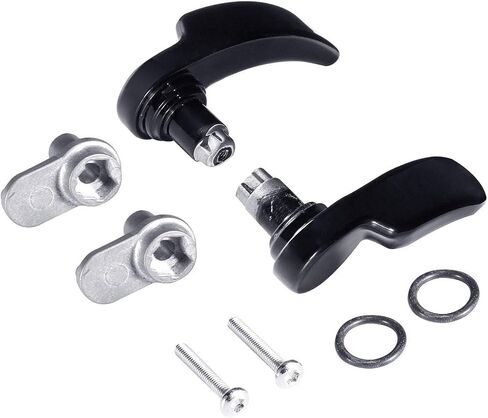 TCT-MOTORPARTS Saddlebag Hinge Latch Covers For Harley Touring Street Electra Road Glide King 2014-2023 Ultra FLTRU FLTRX Limited FLHTKSE FLTRXS FLHTK FLHTCU FLHR 2019 2018 Black in Saudi Arabia