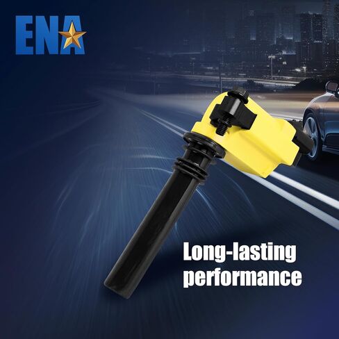 ENA Set of 8 Yellow Ignition Coil Pack with Wire Set and 16 Spark Plug Compatible with Chrysler Dodge Jeep Magnum Grand Cherokee 300 5.7L V8 Replacement for UF378 GN10372 C648 56028394AD C1414 570 in Saudi Arabia