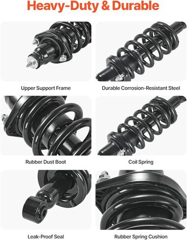 VEVOR 272491 272492 Front Shock Absorber Strut 2Pcs Shock and Strut Assembly with Coil Spring, Compatible with 2007-2014 Honda CR-V, Automotive Replacement Struts in Saudi Arabia