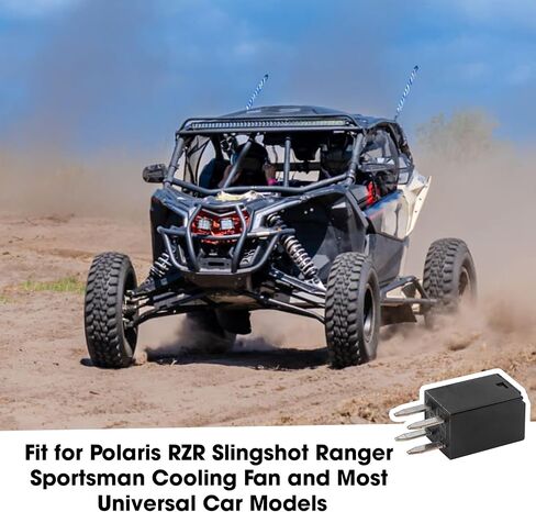 4 حزمة 303-1AH-C-R1-U01-12VDC التتابع السيارات مع 4 دبابيس ، 20 AMP 12V SPNO المرحلات مناسبة ل Polaris RZR Slingshot Ranger Sportsman Cooling Fan ومعظم نماذج السيارات العالمية (أسود) in Saudi Arabia