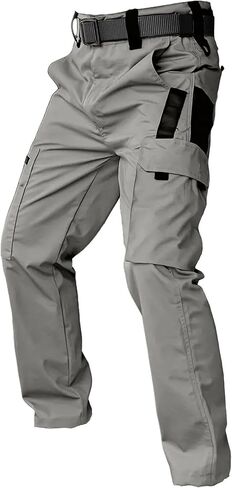 Men's Hiking Tactical Pants Lightweight Work Cargo Pants Waterproof Outdoor Trousers Pants for Men in Saudi Arabia