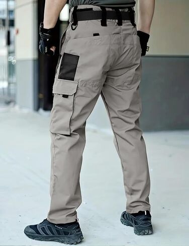 Men's Hiking Tactical Pants Lightweight Work Cargo Pants Waterproof Outdoor Trousers Pants for Men in Saudi Arabia