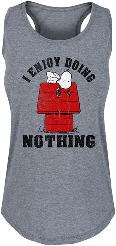 HYBRID APPAREL - Peanuts - Lazy Snoopy - Women's Racerback Tank Top in Saudi Arabia