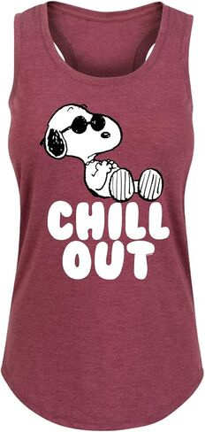 HYBRID APPAREL - Peanuts - Lazy Snoopy - Women's Racerback Tank Top in Kuwait