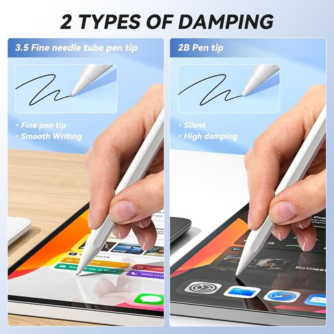 6 Pack Replacement Tips for Apple Pencil, Needle Tips with Case, No Wear Out Pencil Tips for Apple Pencil 2nd Gen/1st Gen/USB C/Pencil Pro, IPad Pro Pencil Sets (Purple) in Saudi Arabia