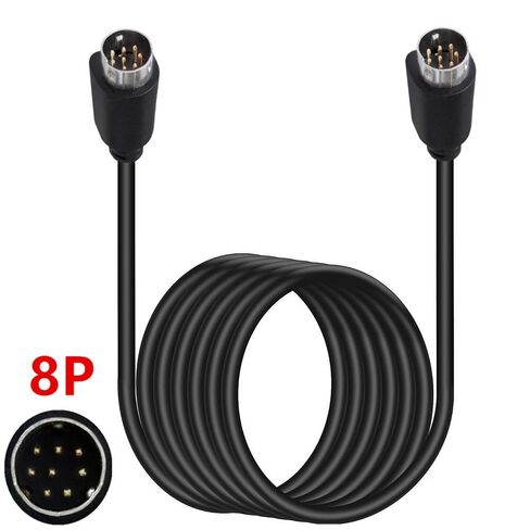 Mini DIN 8pin Male to Male Cable,S Video Mini Din 8-pin Cord PLC Touch Screen Cable for JVC Subwoofer Replacement - Home Theater Audio (1.64ft) in Kuwait