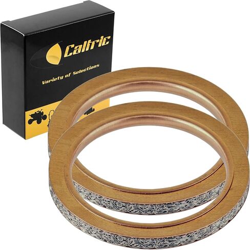 Caltric 2 Muffler Pipe Gaskets Compatible with Yamaha Raptor 700 Yfm700R Se 2006-2012 in Saudi Arabia