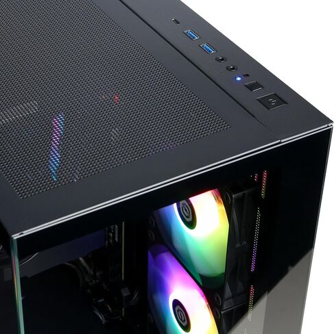 كمبيوتر CyberPowerPC Gamer Supreme Liquid Cool للألعاب، AMD Ryzen 7 8700F 4.1 جيجا هرتز، GeForce RTX 4070 Super 12 جيجا، 32 جيجا DDR5، 2 تيرابايت PCIe Gen4 SSD، جاهز للواي فاي ونظام التشغيل Windows 11 Home (SLCAI9400A) in Kuwait