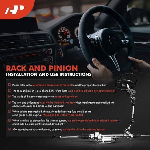 A -Premium - رف توجيه السلطة الهيدروليكية وترين متوافق مع Dodge RAM 1500 2002 2003 2004 ، 4WD فقط in Saudi Arabia