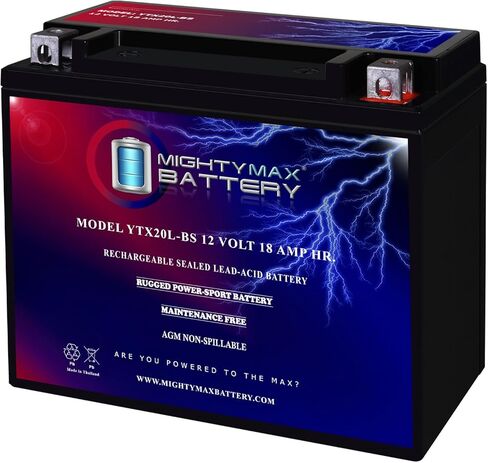 Mighty Max Battery YTX20L-BS بطارية للتزلج Jet Honda Aquatrax JS800 Sea Doo Waverunner in Saudi Arabia