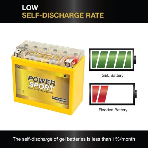 ExpertPower YTX20L-BS (GEL) High Performance Replacement Battery for Motorcycle, ATV, UTV, Snowmobile in Saudi Arabia