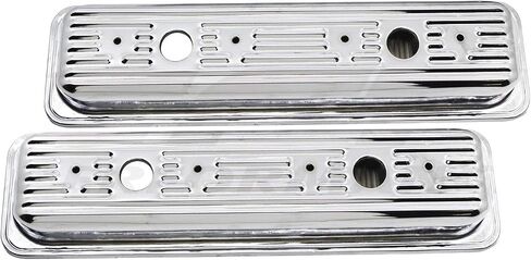 STEEL 1987-00 CHEVY-GMC 5.0L & 5.7L CENTER BOLT VALVE COVERS-CHROME (BOTH SIDE TWO HOLE ONLY) in Saudi Arabia