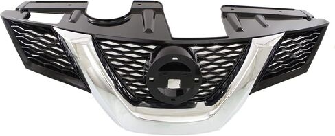Garage-Pro Grille Assembly Compatible with 2014-2016 Nissan Rogue Painted Black Shell and Insert CAPA in Saudi Arabia