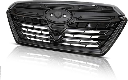 Front Grille Compatible with Subaru Forester 2022 2023 2024 Automotive Grille Front Bumper Upper Grill Guard, Glossy Black in Saudi Arabia