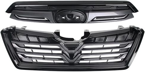 Front Grille Compatible with Subaru Forester 2022 2023 2024 Automotive Grille Front Bumper Upper Grill Guard, Glossy Black in Saudi Arabia